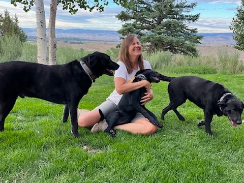 Catherine and her dogs lose their composure